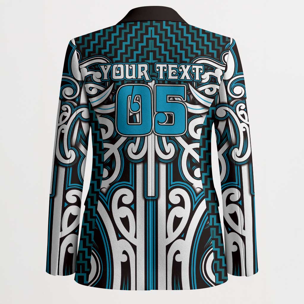 Custom Aotearoa Ngati Porou Blazer Maori Tribal Pattern Mix Poutama LT05 - Polynesian Pride