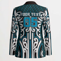 Custom Aotearoa Ngati Porou Blazer Maori Tribal Pattern Mix Poutama LT05 - Polynesian Pride