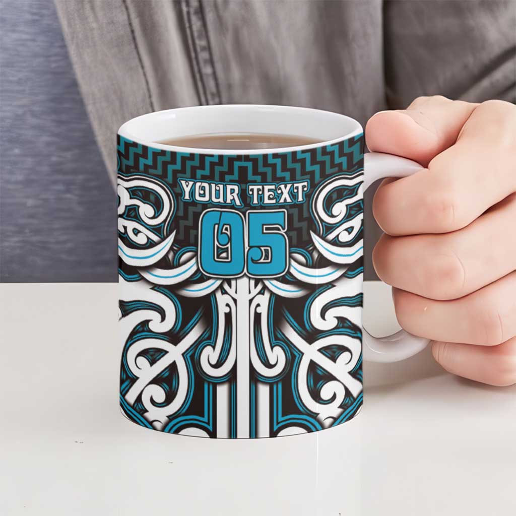 Custom Aotearoa Ngati Porou Ceramic Mug Maori Tribal Pattern Mix Poutama LT05 - Polynesian Pride