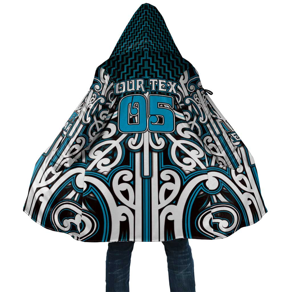 Custom Aotearoa Ngati Porou Cloak Maori Tribal Pattern Mix Poutama LT05 Unisex Blue - Polynesian Pride