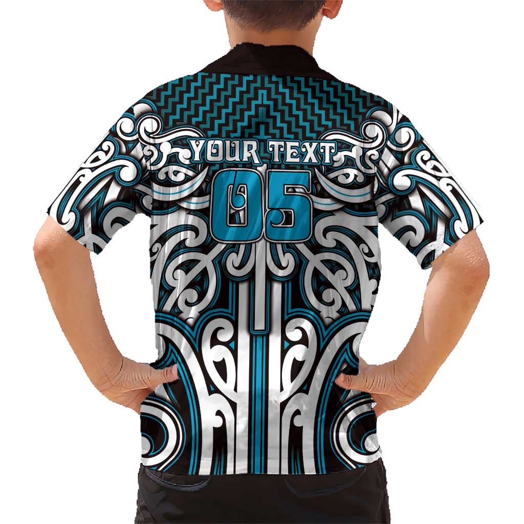 Custom Aotearoa Ngati Porou Family Matching Mermaid Dress and Hawaiian Shirt Maori Tribal Pattern Mix Poutama