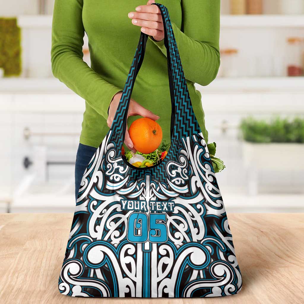 Custom Aotearoa Ngati Porou Grocery Bag Maori Tribal Pattern Mix Poutama LT05 - Polynesian Pride