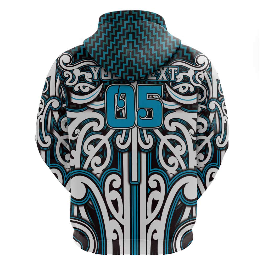 Custom Aotearoa Ngati Porou Hoodie Maori Tribal Pattern Mix Poutama LT05 - Polynesian Pride
