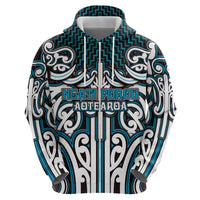 Custom Aotearoa Ngati Porou Hoodie Maori Tribal Pattern Mix Poutama LT05 - Polynesian Pride