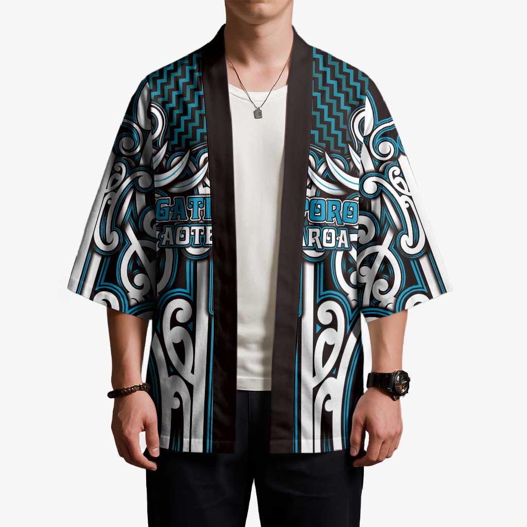 Custom Aotearoa Ngati Porou Kimono Maori Tribal Pattern Mix Poutama LT05 - Polynesian Pride