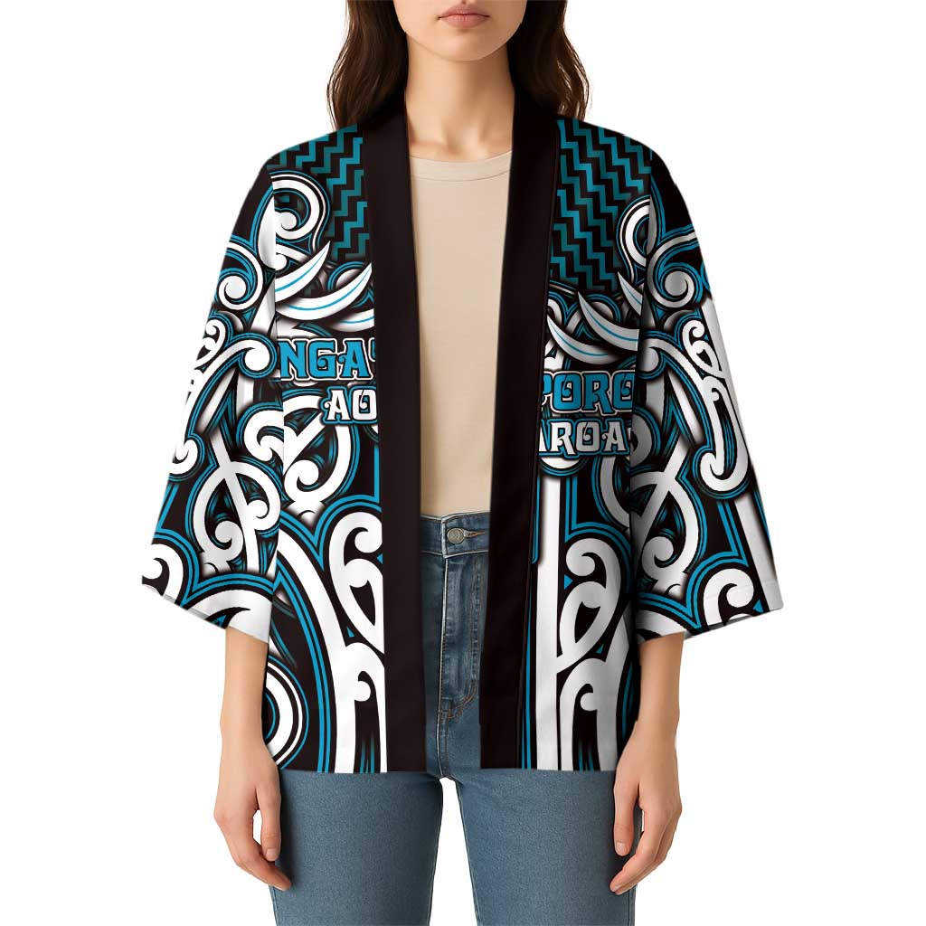 Custom Aotearoa Ngati Porou Kimono Maori Tribal Pattern Mix Poutama LT05 - Polynesian Pride