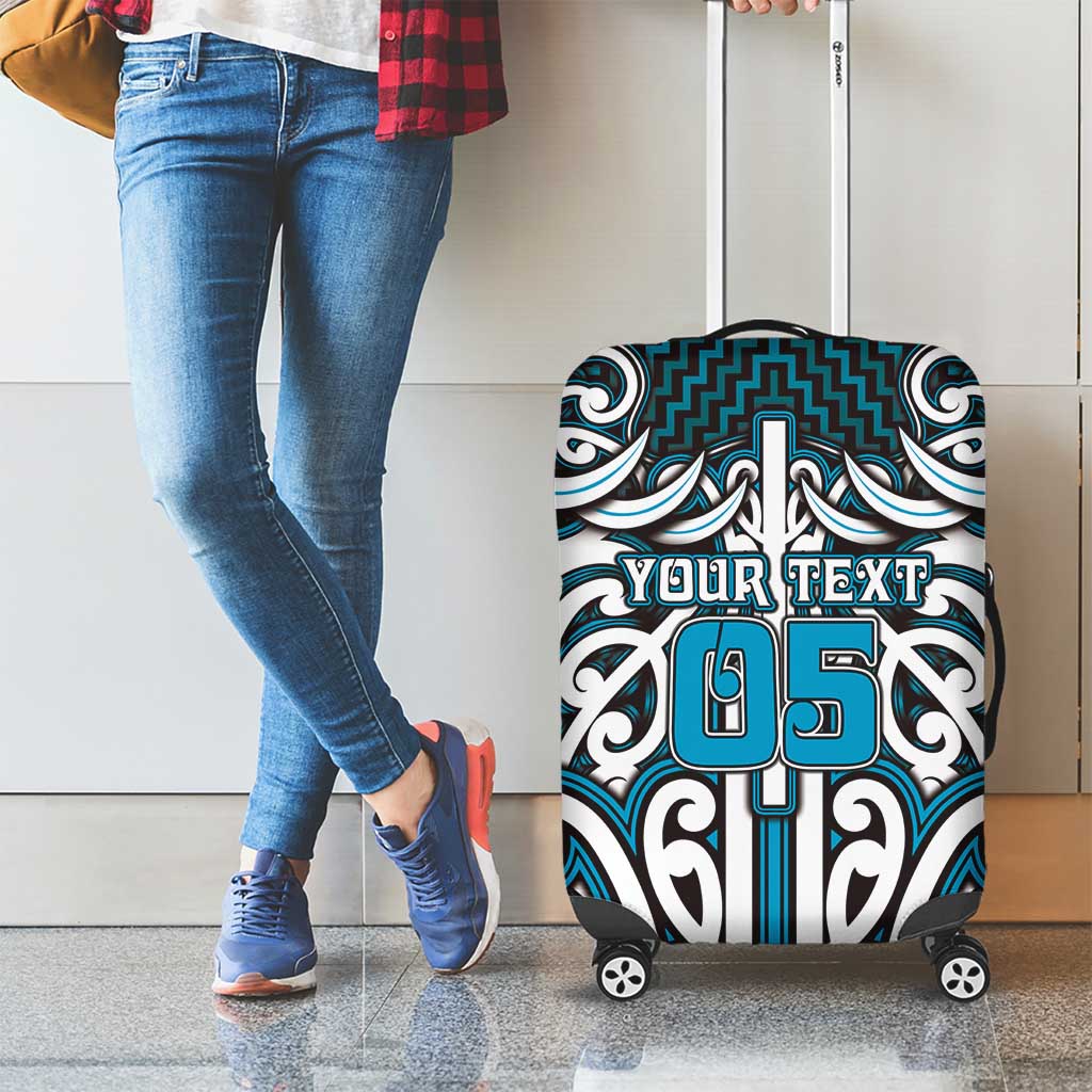 Custom Aotearoa Ngati Porou Luggage Cover Maori Tribal Pattern Mix Poutama LT05 - Polynesian Pride