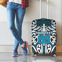 Custom Aotearoa Ngati Porou Luggage Cover Maori Tribal Pattern Mix Poutama LT05 - Polynesian Pride