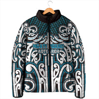 Custom Aotearoa Ngati Porou Padded Jacket Maori Tribal Pattern Mix Poutama LT05 - Polynesian Pride