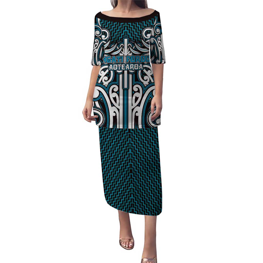 Custom Aotearoa Ngati Porou Puletasi Maori Tribal Pattern Mix Poutama