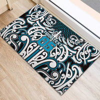 Custom Aotearoa Ngati Porou Rubber Doormat Maori Tribal Pattern Mix Poutama LT05 - Polynesian Pride
