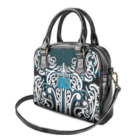 Custom Aotearoa Ngati Porou Shoulder Handbag Maori Tribal Pattern Mix Poutama LT05 - Polynesian Pride