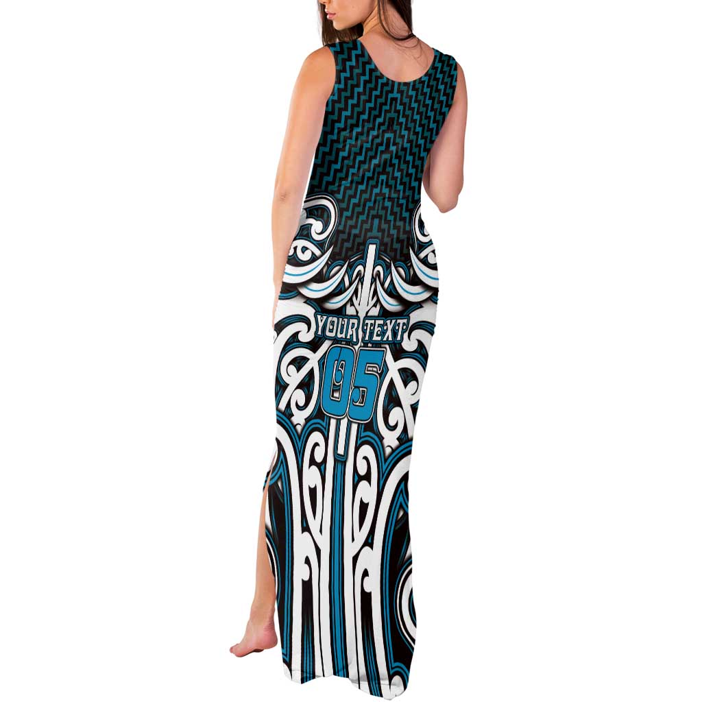 Custom Aotearoa Ngati Porou Tank Maxi Dress Maori Tribal Pattern Mix Poutama LT05 - Polynesian Pride