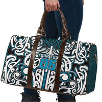 Custom Aotearoa Ngati Porou Travel Bag Maori Tribal Pattern Mix Poutama LT05 - Polynesian Pride