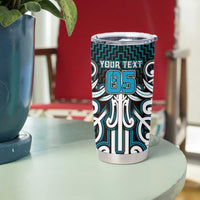 Custom Aotearoa Ngati Porou Tumbler Cup Maori Tribal Pattern Mix Poutama LT05 - Polynesian Pride