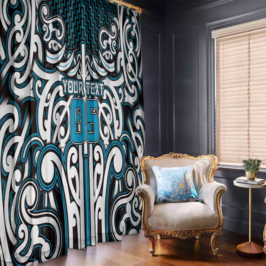 Custom Aotearoa Ngati Porou Window Curtain Maori Tribal Pattern Mix Poutama LT05 - Polynesian Pride