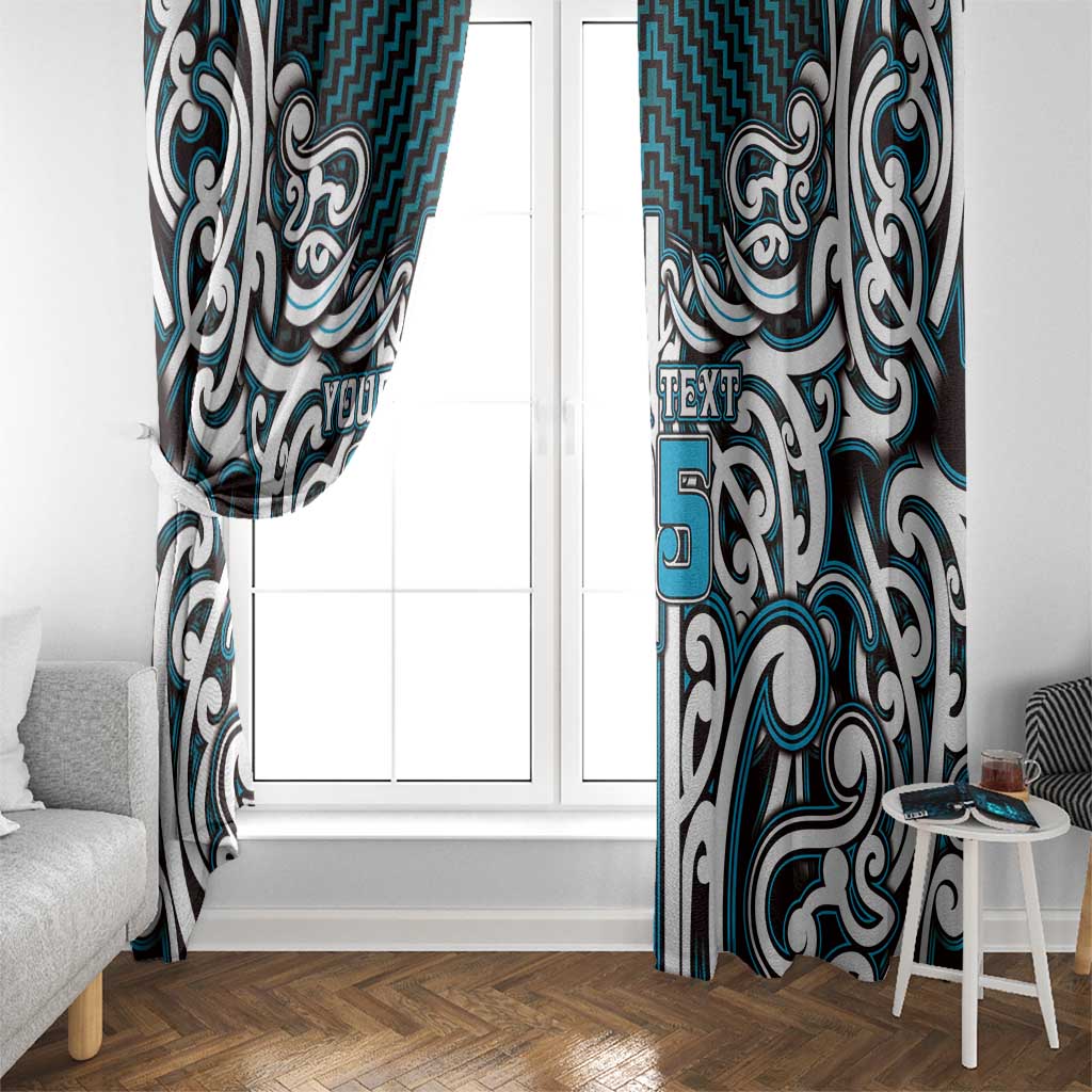 Custom Aotearoa Ngati Porou Window Curtain Maori Tribal Pattern Mix Poutama LT05 - Polynesian Pride