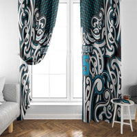 Custom Aotearoa Ngati Porou Window Curtain Maori Tribal Pattern Mix Poutama LT05 - Polynesian Pride