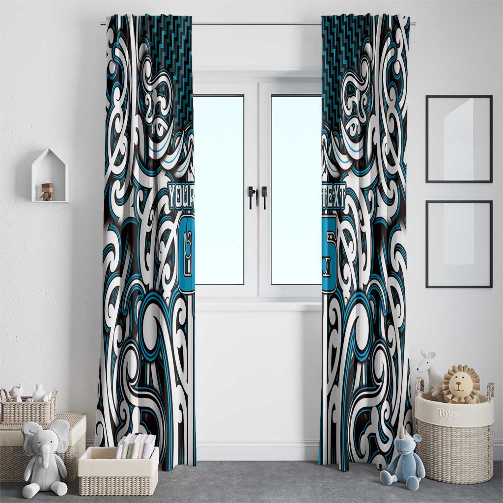 Custom Aotearoa Ngati Porou Window Curtain Maori Tribal Pattern Mix Poutama LT05 - Polynesian Pride