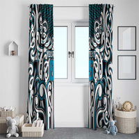 Custom Aotearoa Ngati Porou Window Curtain Maori Tribal Pattern Mix Poutama LT05 - Polynesian Pride
