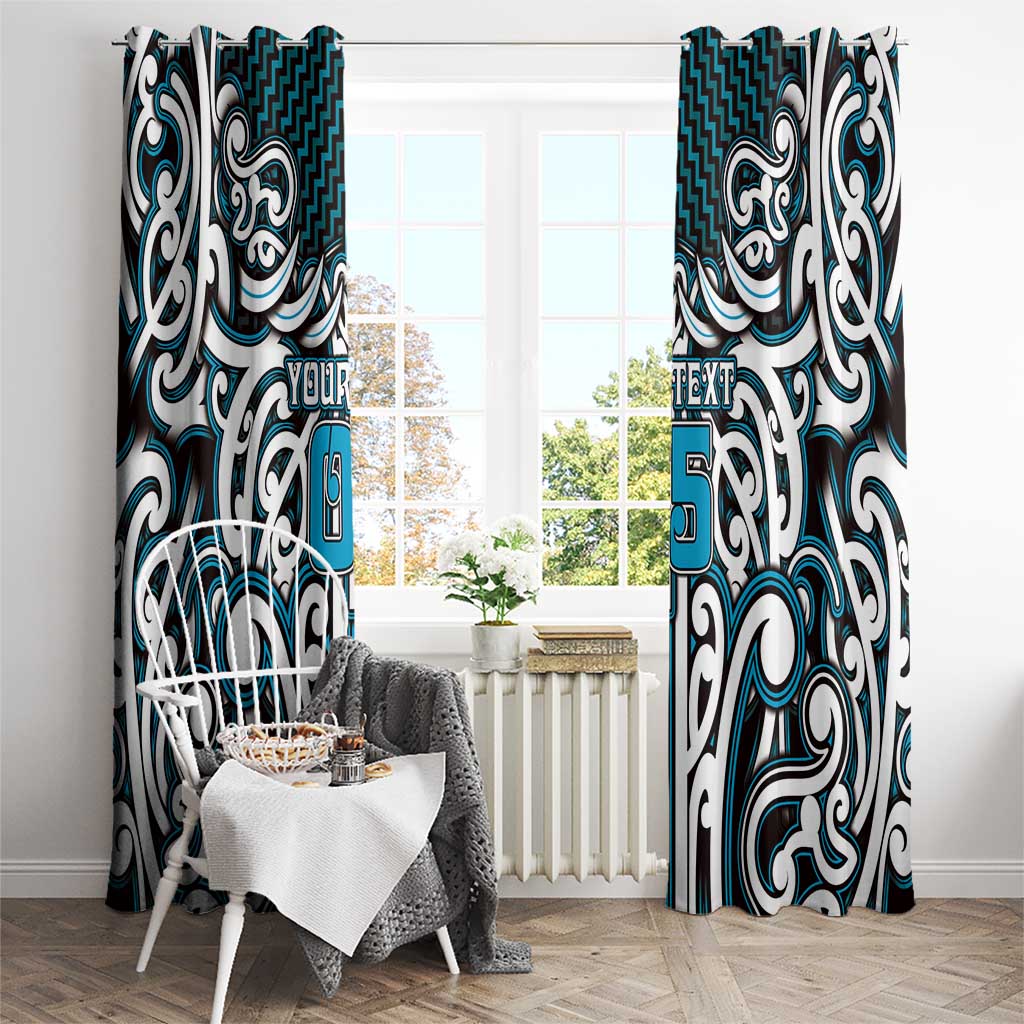 Custom Aotearoa Ngati Porou Window Curtain Maori Tribal Pattern Mix Poutama LT05 - Polynesian Pride