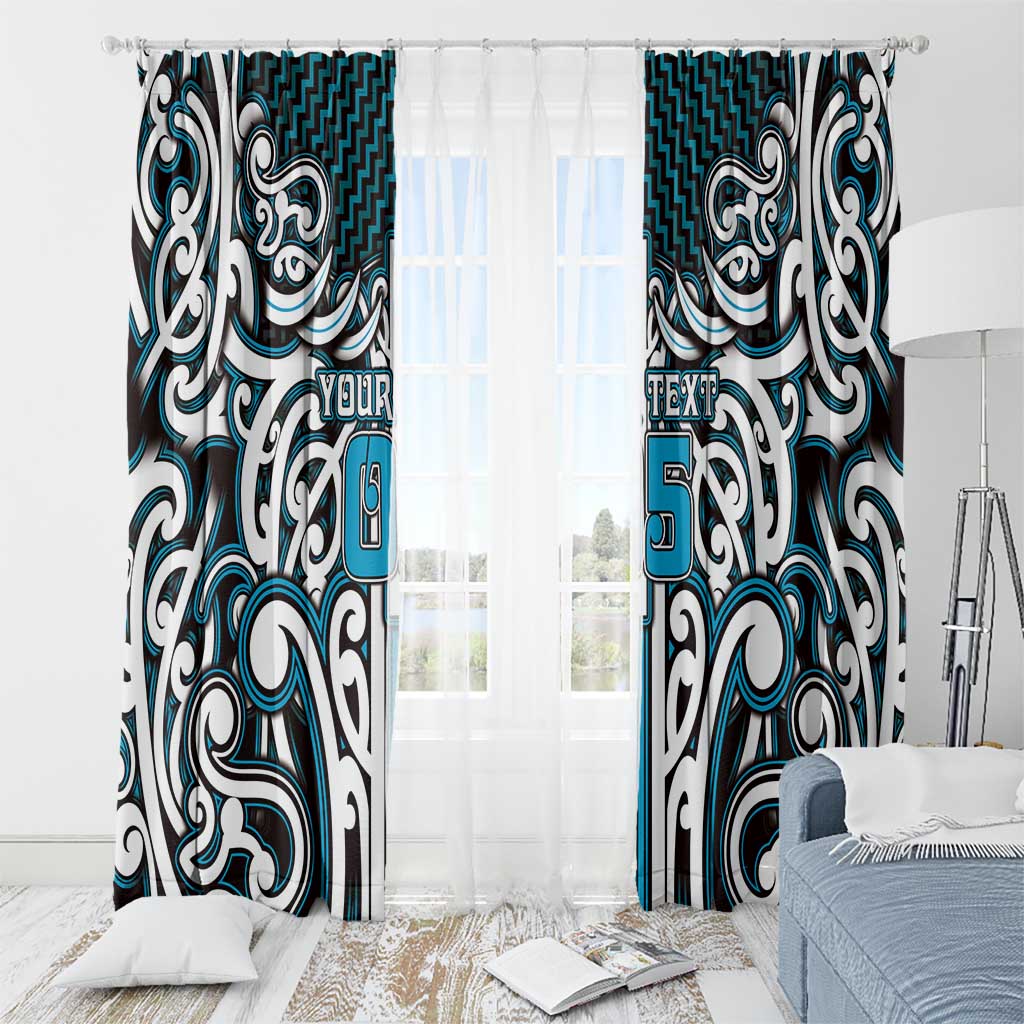 Custom Aotearoa Ngati Porou Window Curtain Maori Tribal Pattern Mix Poutama LT05 - Polynesian Pride