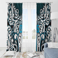 Custom Aotearoa Ngati Porou Window Curtain Maori Tribal Pattern Mix Poutama LT05 - Polynesian Pride