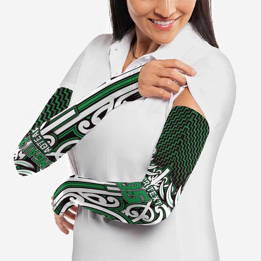 Custom Aotearoa Ngai Tahu Arm Sleeves Maori Tribal Pattern Mix Poutama LT05 - Polynesian Pride
