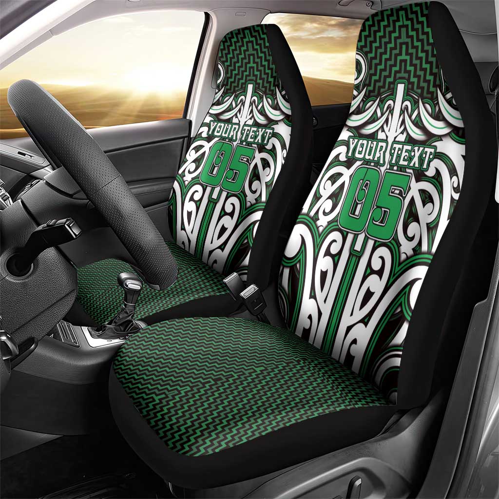 Custom Aotearoa Ngai Tahu Car Seat Cover Maori Tribal Pattern Mix Poutama LT05 - Polynesian Pride