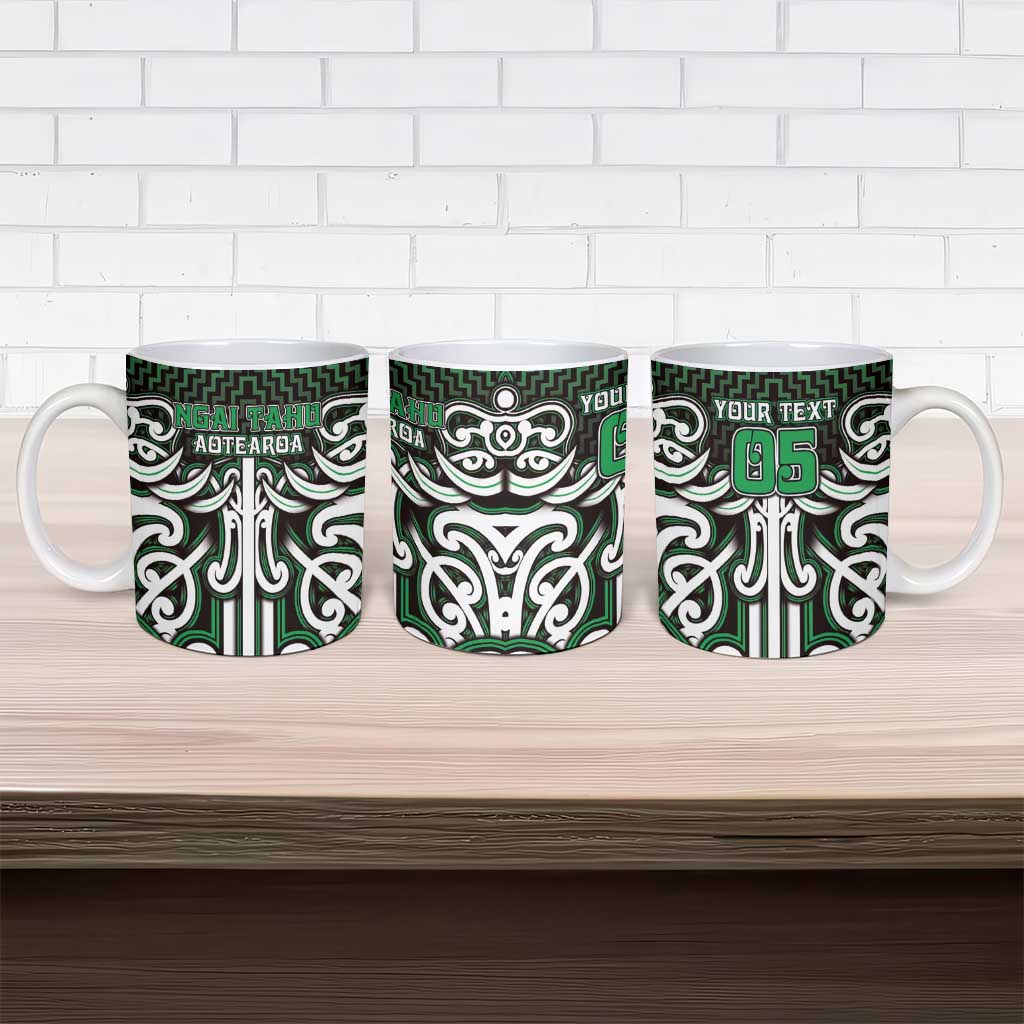 Custom Aotearoa Ngai Tahu Ceramic Mug Maori Tribal Pattern Mix Poutama LT05 - Polynesian Pride