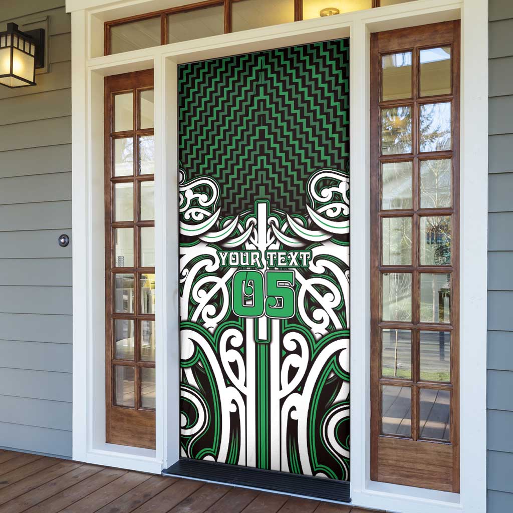 Custom Aotearoa Ngai Tahu Door Cover Maori Tribal Pattern Mix Poutama LT05 - Polynesian Pride