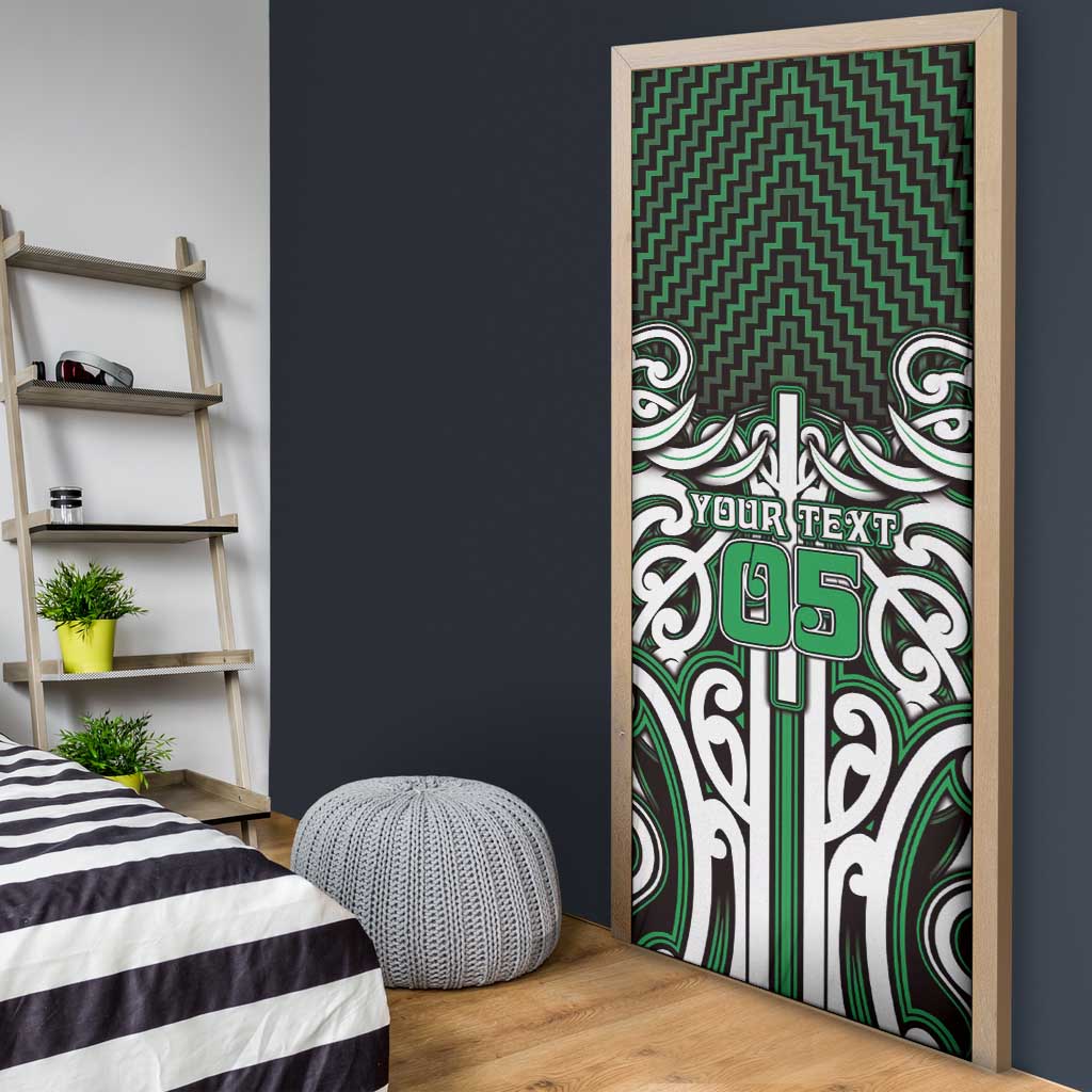 Custom Aotearoa Ngai Tahu Door Cover Maori Tribal Pattern Mix Poutama LT05 - Polynesian Pride