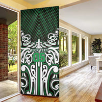 Custom Aotearoa Ngai Tahu Door Cover Maori Tribal Pattern Mix Poutama LT05 - Polynesian Pride