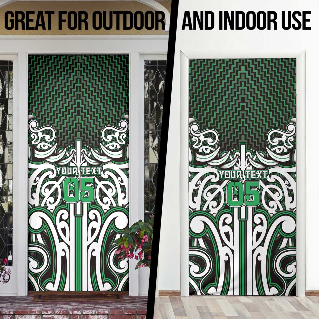 Custom Aotearoa Ngai Tahu Door Cover Maori Tribal Pattern Mix Poutama LT05 - Polynesian Pride