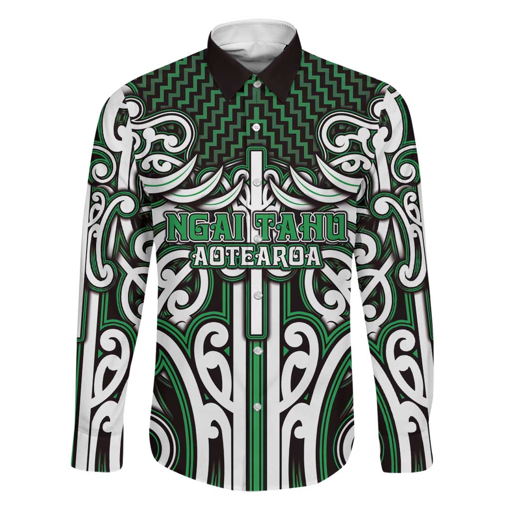 Custom Aotearoa Ngai Tahu Family Matching Puletasi and Hawaiian Shirt Maori Tribal Pattern Mix Poutama