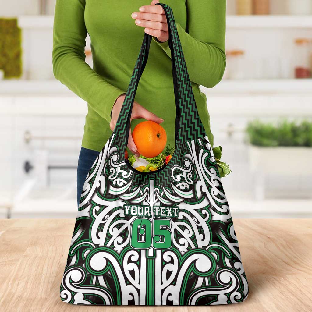 Custom Aotearoa Ngai Tahu Grocery Bag Maori Tribal Pattern Mix Poutama LT05 - Polynesian Pride