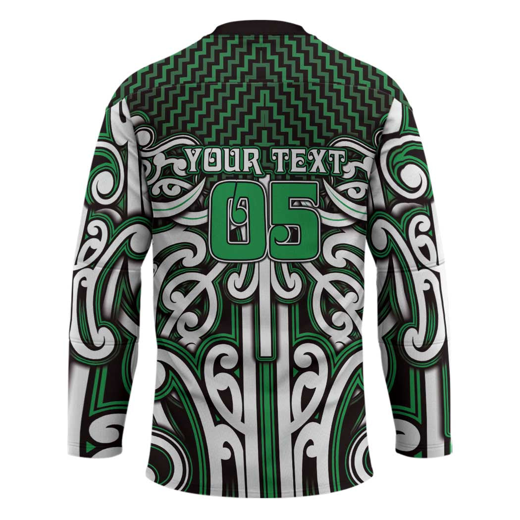 Custom Aotearoa Ngai Tahu Hockey Jersey Maori Tribal Pattern Mix Poutama