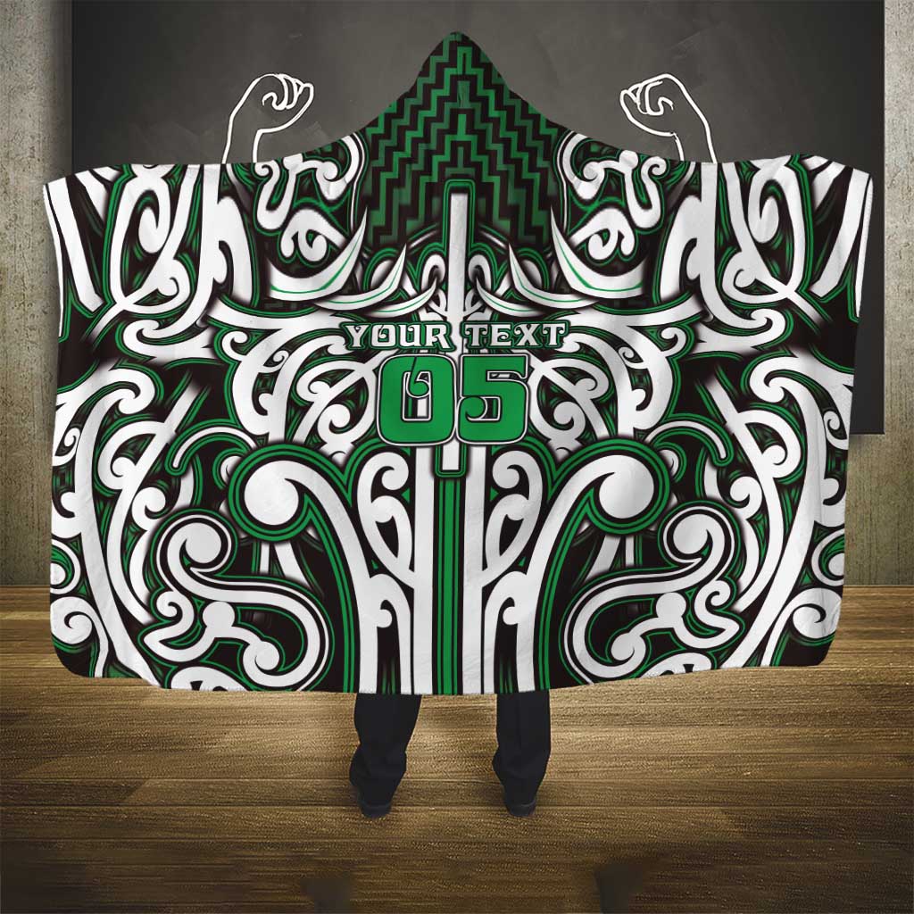 Custom Aotearoa Ngai Tahu Hooded Blanket Maori Tribal Pattern Mix Poutama LT05 - Polynesian Pride