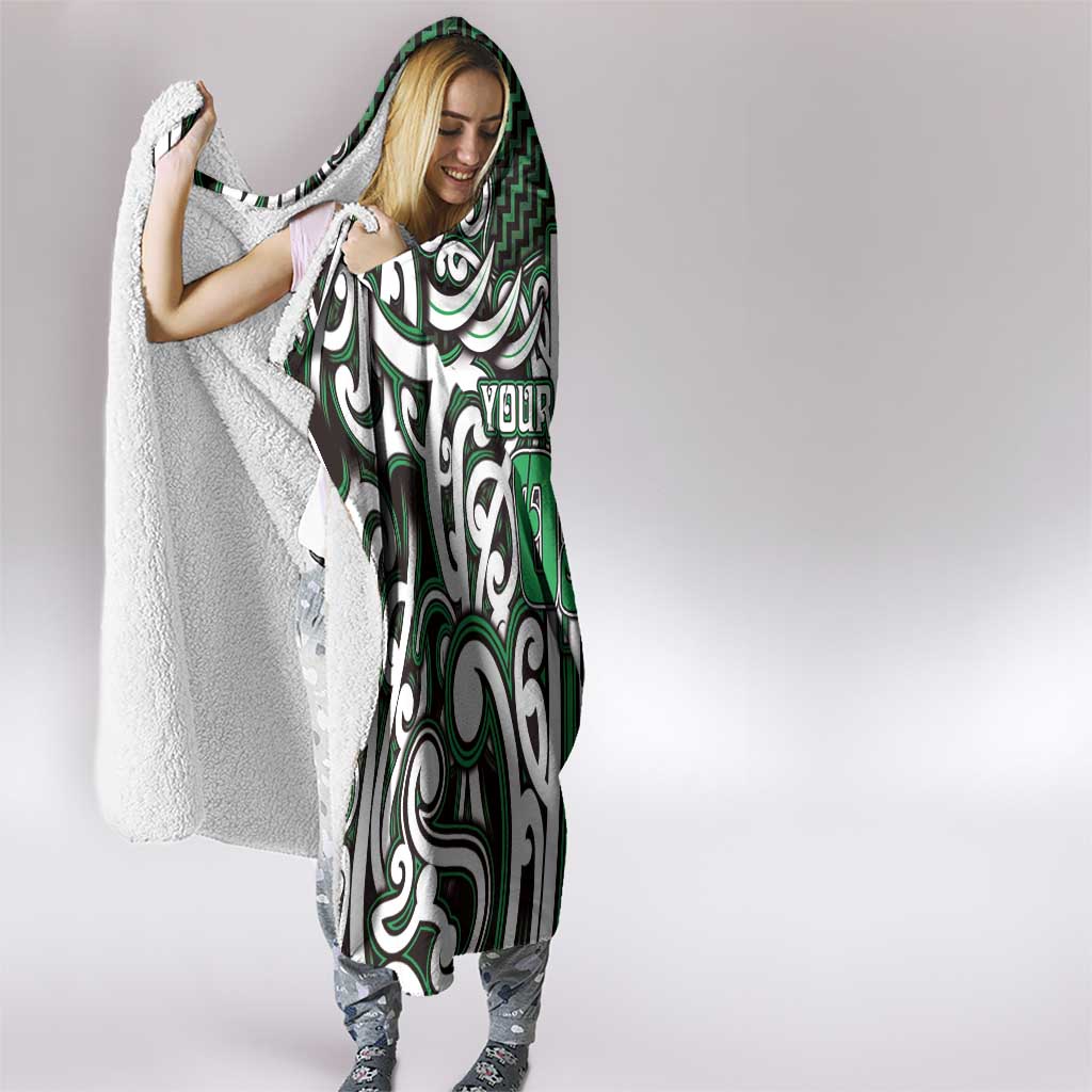 Custom Aotearoa Ngai Tahu Hooded Blanket Maori Tribal Pattern Mix Poutama LT05 - Polynesian Pride