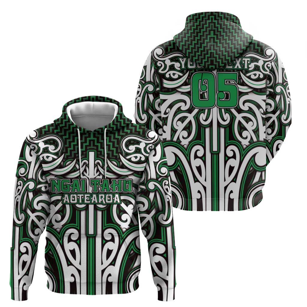 Custom Aotearoa Ngai Tahu Hoodie Maori Tribal Pattern Mix Poutama LT05 - Polynesian Pride