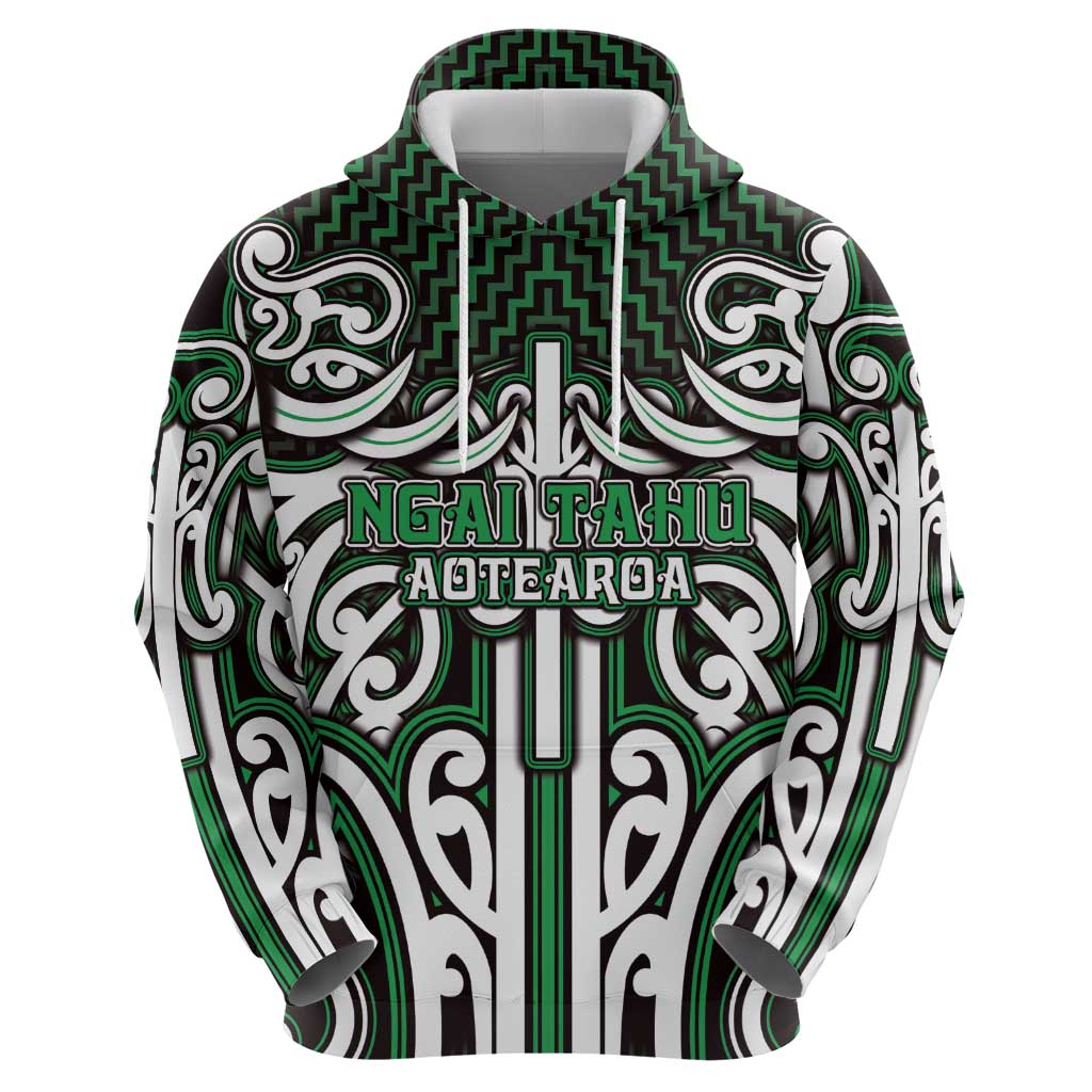 Custom Aotearoa Ngai Tahu Hoodie Maori Tribal Pattern Mix Poutama LT05 - Polynesian Pride