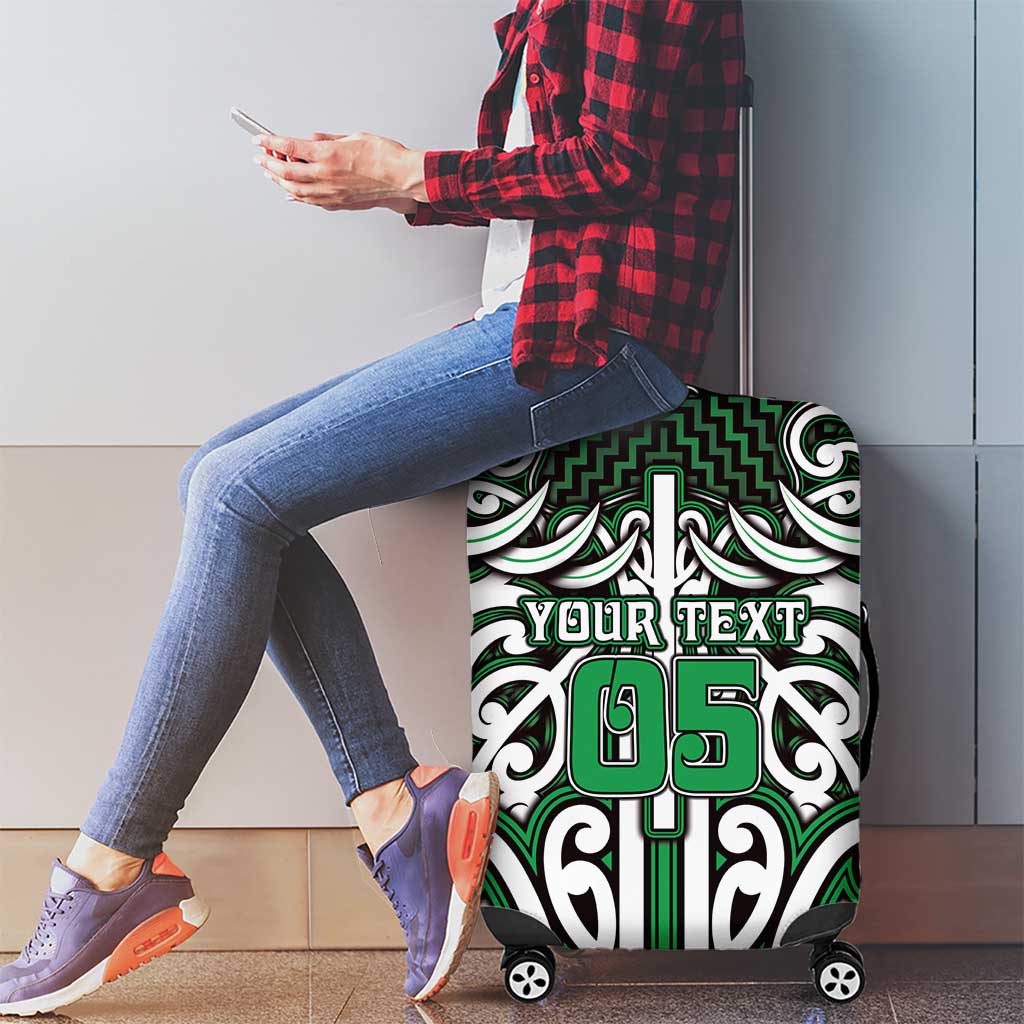 Custom Aotearoa Ngai Tahu Luggage Cover Maori Tribal Pattern Mix Poutama