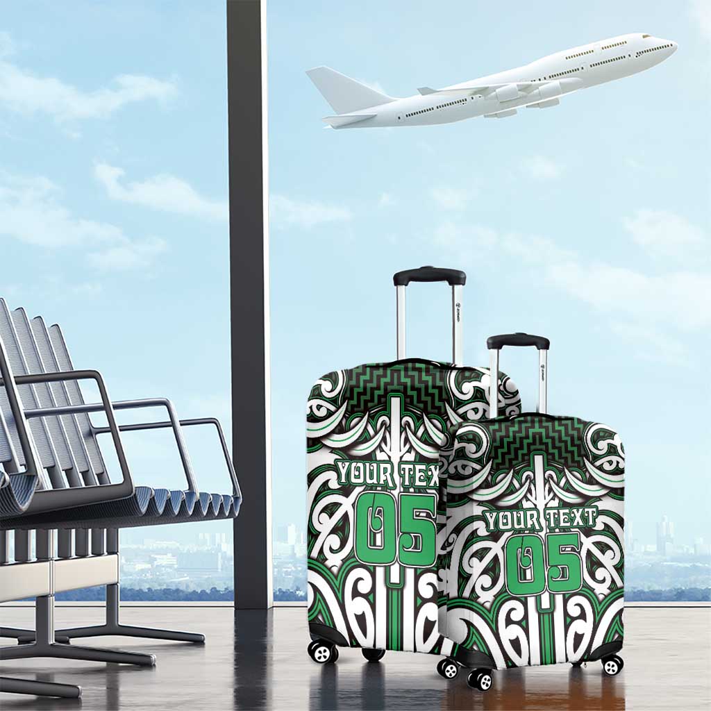 Custom Aotearoa Ngai Tahu Luggage Cover Maori Tribal Pattern Mix Poutama