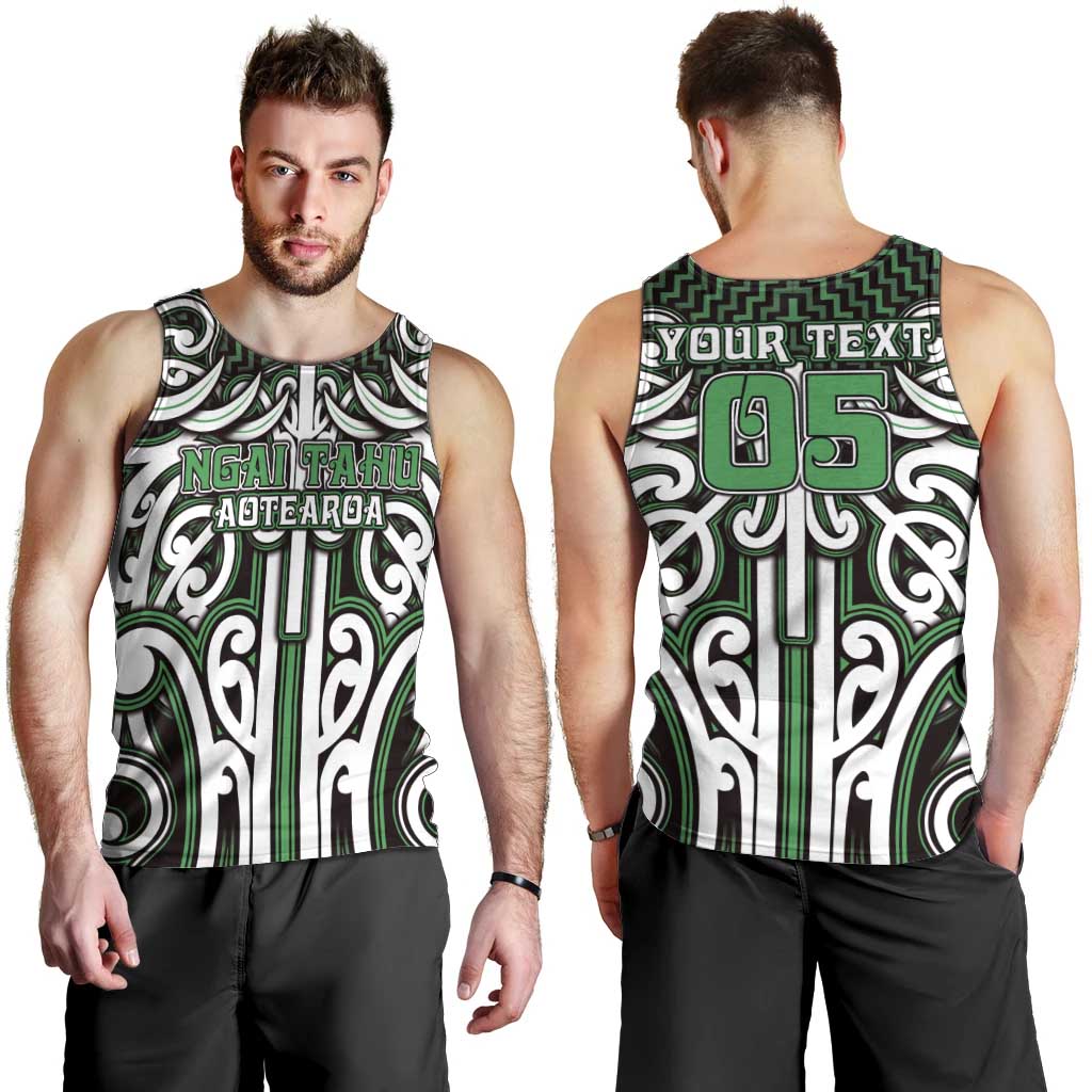 Custom Aotearoa Ngai Tahu Men Tank Top Maori Tribal Pattern Mix Poutama LT05 - Polynesian Pride