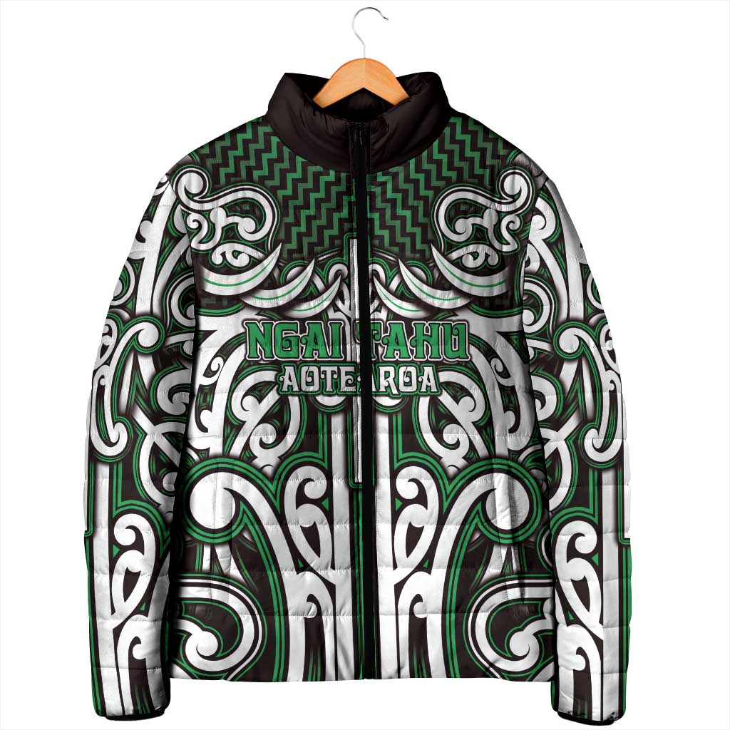 Custom Aotearoa Ngai Tahu Padded Jacket Maori Tribal Pattern Mix Poutama LT05 - Polynesian Pride