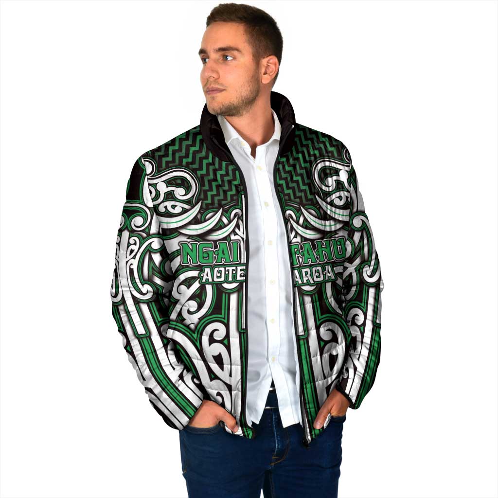 Custom Aotearoa Ngai Tahu Padded Jacket Maori Tribal Pattern Mix Poutama LT05 - Polynesian Pride