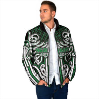 Custom Aotearoa Ngai Tahu Padded Jacket Maori Tribal Pattern Mix Poutama LT05 - Polynesian Pride