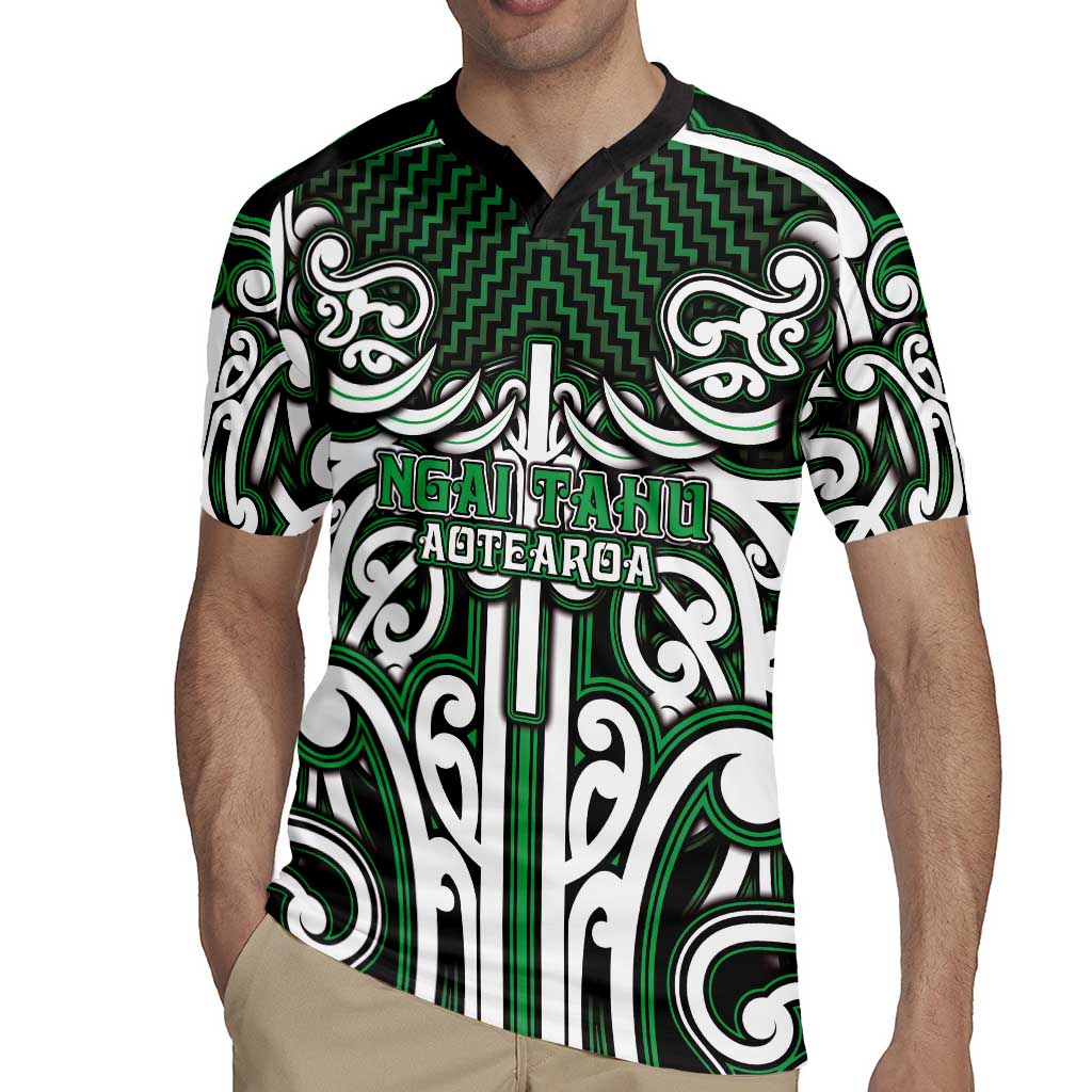 Custom Aotearoa Ngai Tahu Rugby Jersey Maori Tribal Pattern Mix Poutama LT05 - Polynesian Pride