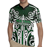 Custom Aotearoa Ngai Tahu Rugby Jersey Maori Tribal Pattern Mix Poutama LT05 - Polynesian Pride