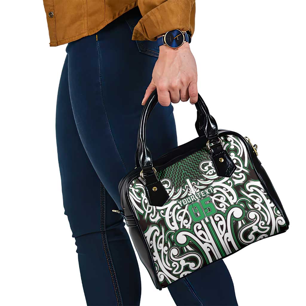 Custom Aotearoa Ngai Tahu Shoulder Handbag Maori Tribal Pattern Mix Poutama LT05 - Polynesian Pride